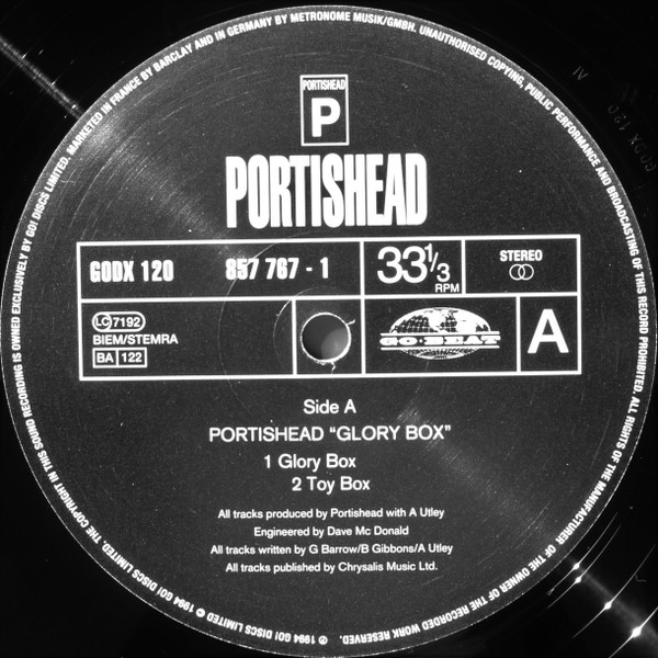 Portishead - Glory Box | Go! Discs (GODX 120) - 3 Portishead - Glory Box | Go! Discs (GODX 120) - 3