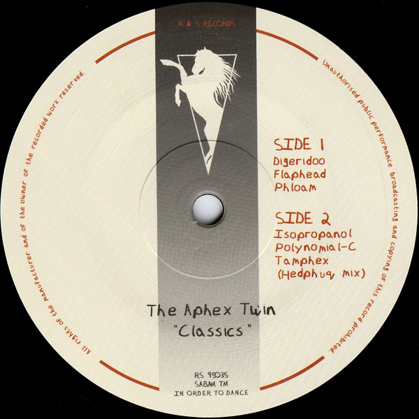Aphex Twin - Classics | R & S Records (RS 95035) - 4