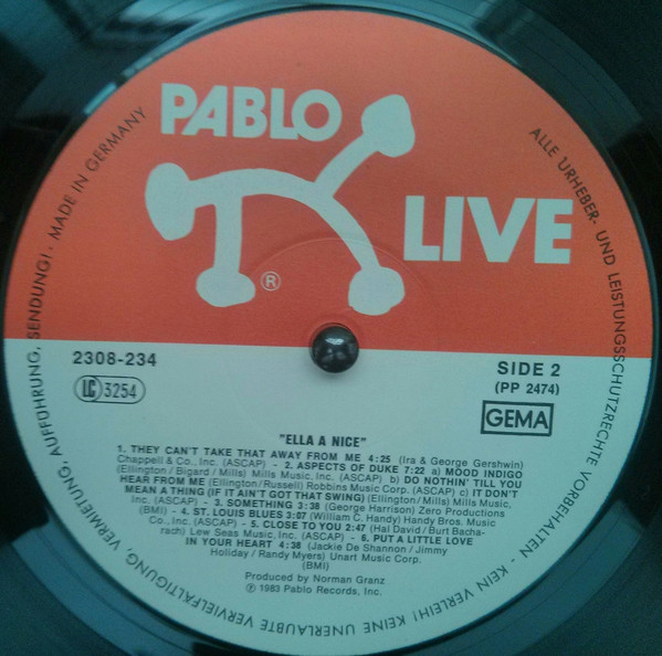 Ella Fitzgerald - Ella À Nice | Pablo Live (2308 234) - 4 Ella Fitzgerald - Ella À Nice | Pablo Live (2308 234) - 4