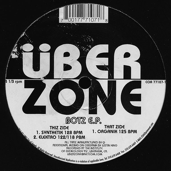 Überzone - Botz E.P. | City Of Angels (COA 77107-1) - main