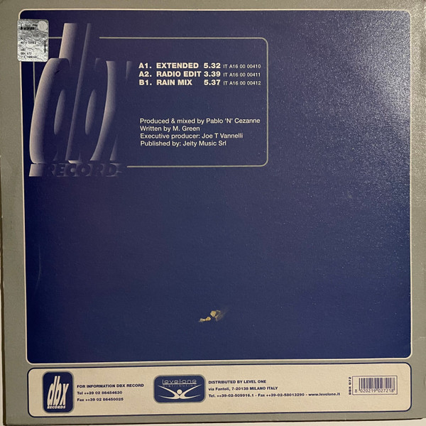 Pablo 'N' Cezanne - Rain Dance | DBX Records (DBX 072)