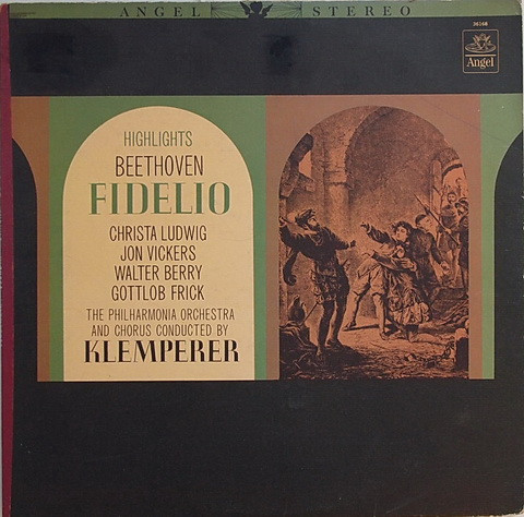 Ludwig van Beethoven / Otto Klemperer / Philharmonia Orchestra / Philharmonia Chorus / Christa Ludwig / Jon Vickers / Walter Berry / Gottlob Frick - Fidelio - Highlights | Angel Records (36168)