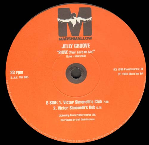 Jelly Groove - Shine (Your Love On Me) | Marshmallow (MW 005)