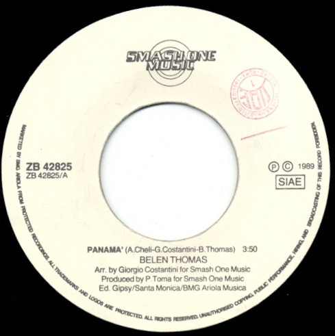 Belen Thomas - Panamà / Survivor | Smash One Music (ZB 42825) - 3 Belen Thomas - Panamà / Survivor | Smash One Music (ZB 42825) - 3