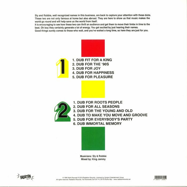 Sly & Robbie - Dubs For Tubs (A Tribute To King Tubby) | Radiation Roots (RROO333) - 2