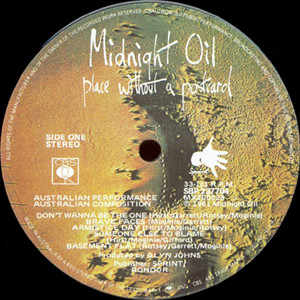 Midnight Oil - Place Without A Postcard | CBS (SBP 237704) - 3 Midnight Oil - Place Without A Postcard | CBS (SBP 237704) - 3