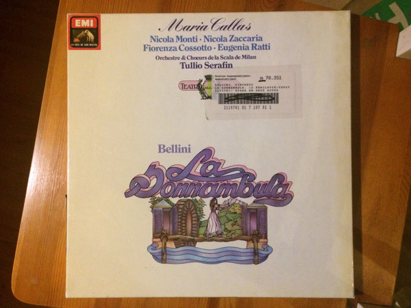 Vincenzo Bellini / Maria Callas - Nicola Monti , Nicola Zaccaria , Fiorenza Cossotto , Eugenia Ratti , Orchestra Del Teatro Alla Scala & Coro Del Teatro Alla Scala , Tullio Serafin - La Sonnambula | La Voix De Son Maître (2C 163-18359/60)