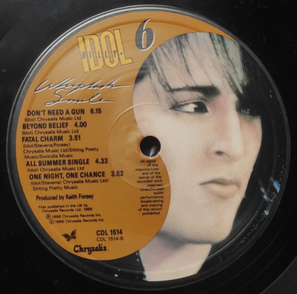Billy Idol - Whiplash Smile | Chrysalis (CDL 1514) - 4 Billy Idol - Whiplash Smile | Chrysalis (CDL 1514) - 4