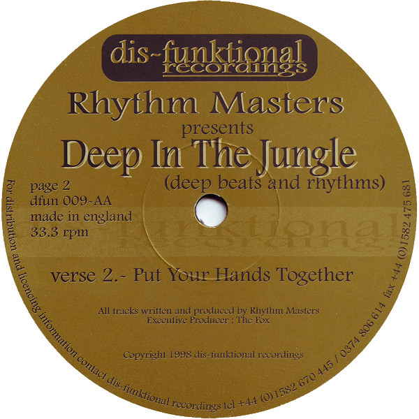 Rhythm Masters - Deep In The Jungle | Dis-Funktional Recordings (DFUN 009) - 2