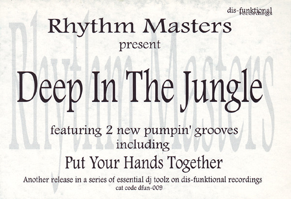 Rhythm Masters - Deep In The Jungle | Dis-Funktional Recordings (DFUN 009) - 3