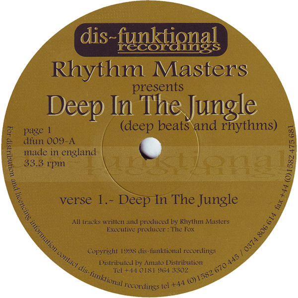 Rhythm Masters - Deep In The Jungle | Dis-Funktional Recordings (DFUN 009)