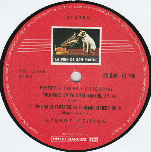 Frédéric Chopin , Gyorgy Cziffra - Les Grandes Polonaises | La Voix De Son Maître (2C 069-12.790) - 3