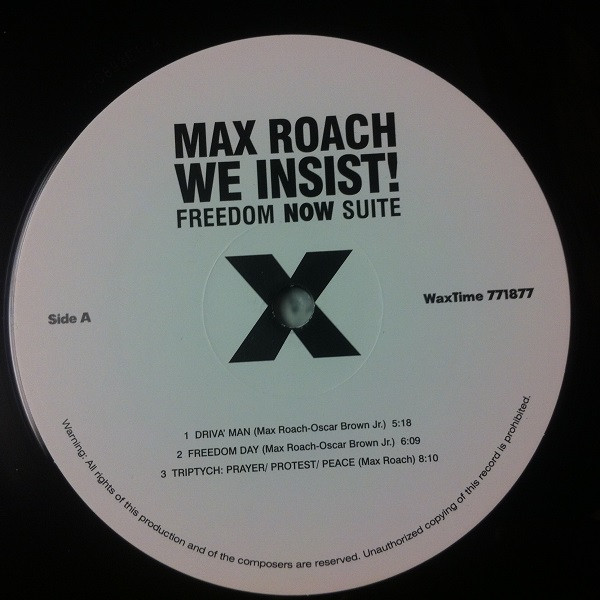 Max Roach - We Insist! Max Roach's Freedom Now Suite | WaxTime (771877) - 3