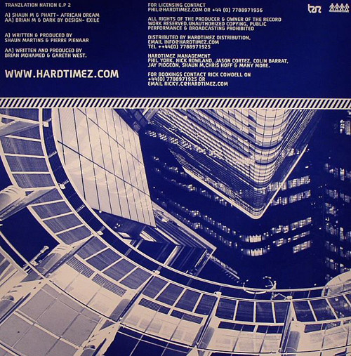 Shaun M & P.H.A.T.T. / Brian M & Dark By Design - Tranzlation Nation EP.2 | Tranzlation (TRANNAT002) - 2 Shaun M & P.H.A.T.T. / Brian M & Dark By Design - Tranzlation Nation EP.2 | Tranzlation (TRANNAT002) - 2