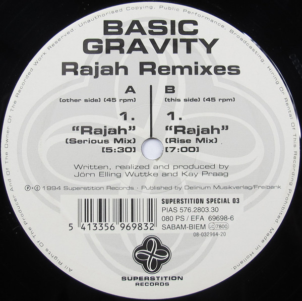 Basic Gravity - Rajah Remixes | Superstition (SUPERSTITION SPECIAL 03) - main