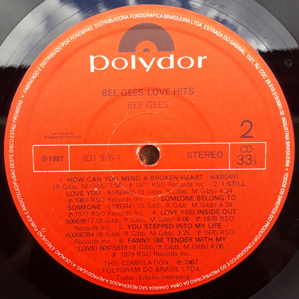 Bee Gees - Bee Gees Love Hits | Polydor (831 976-1) - 4