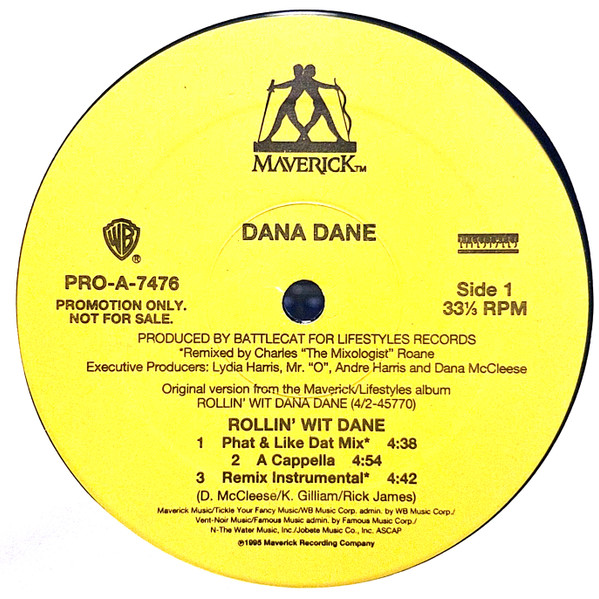 Dana Dane - Rollin' Wit Dane | Maverick (PRO-A-7476)
