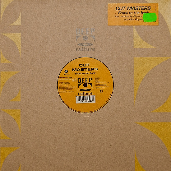 Cut Masters - Front To The Back | Deep Culture (8573 82413-0) - main