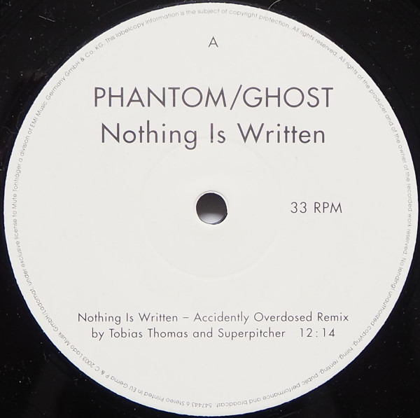 Phantom/Ghost - Nothing Is Written | Ladomat 2000 (Lado 2156-0)