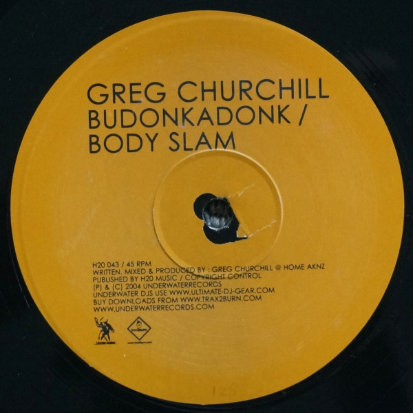 Greg Churchill - Budonkadonk / Body Slam | Underwater Records (H2O 043) - 2