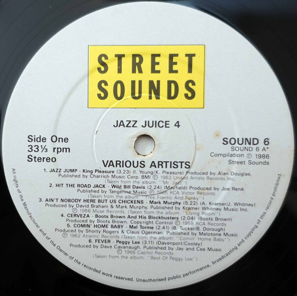 Various - Jazz Juice 4 | Street Sounds (SOUND 6) - 3