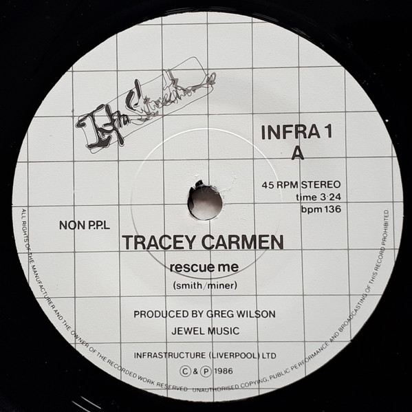 Tracey Carmen / The Mainstream - Rescue Me / Infrarfni (Infra) | Infrastructure (INFRA 1)