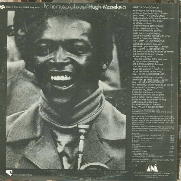 Hugh Masekela - The Promise Of A Future | UNI Records (73028) - 2