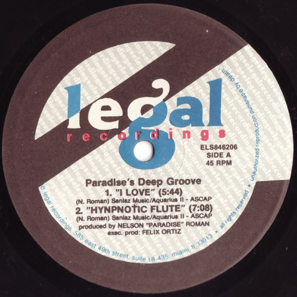 Paradise's Deep Groove - I Love | E Legal (ELS846206) - main