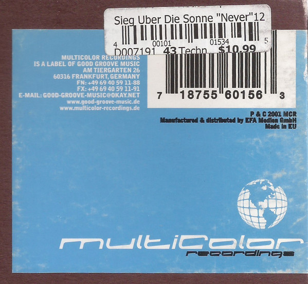 Sieg Über Die Sonne - You'll Never Come Back | Multicolor Recordings (MCR 115.0) - 4 Sieg Über Die Sonne - You'll Never Come Back | Multicolor Recordings (MCR 115.0) - 4