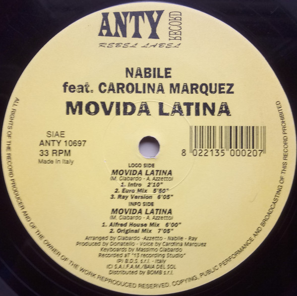 Nabile Feat. Carolina Marquez - Movida Latina | Anty Record (ANTY 10697)
