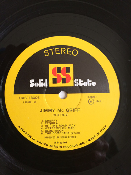 Jimmy McGriff - Cherry | Solid State Records (UAS 18006) - 4