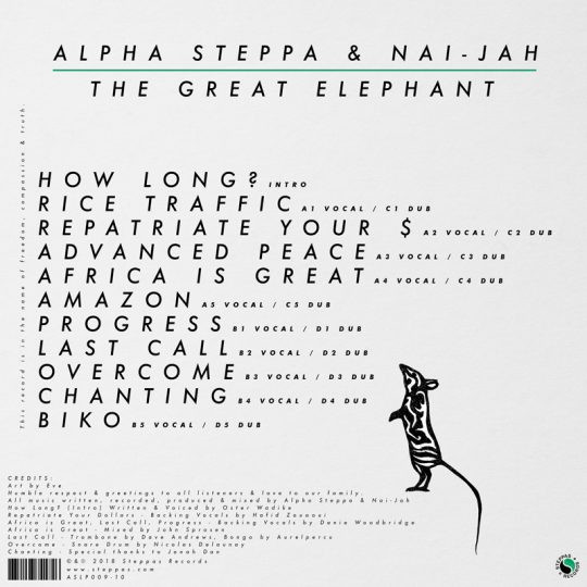 Alpha Steppa & Nai-Jah - The Great Elephant | Steppas (ASLP009-10) - 2