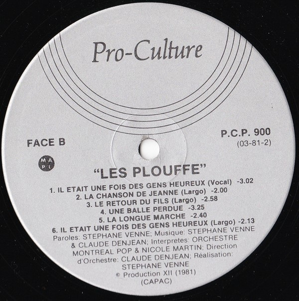 Le Montréal Pop / Stéphane Venne / Gilles Carle / Claude Paul Denjean - Les Plouffe | Pro-Culture (PCP 900) - 4