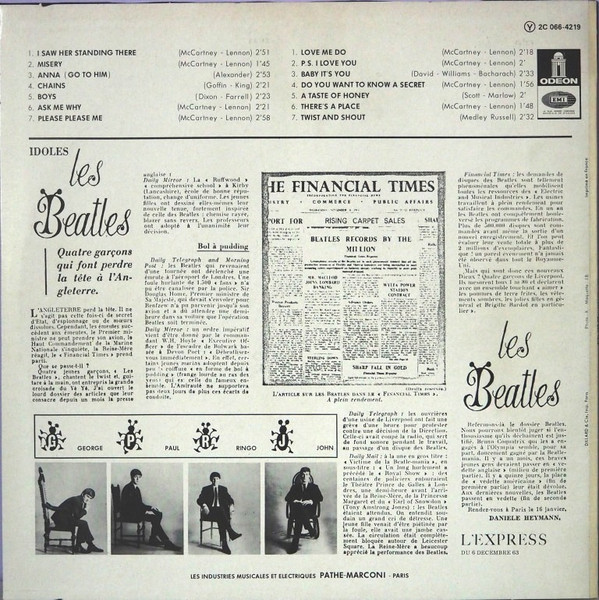 The Beatles - N°1 | Odeon (2C 066-4219) The Beatles - N°1 | Odeon (2C 066-4219)