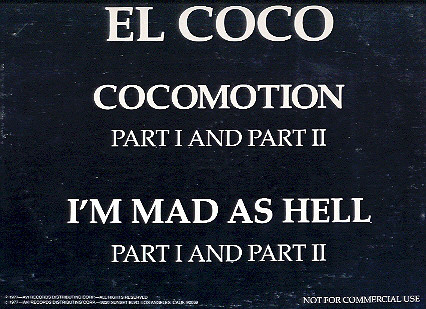 El Coco - Cocomotion (Part I & II) / I'm Mad As Hell (Part I & II) | AVI Records (PRO-12-6012)