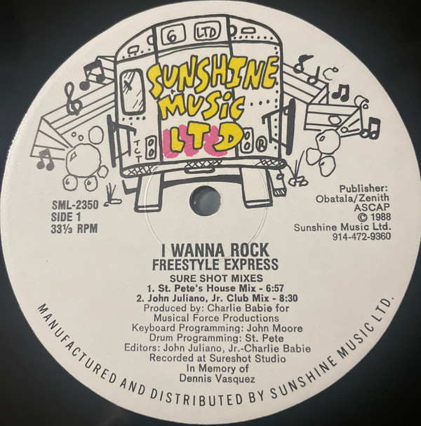 Freestyle Express - I Wanna Rock | Sunshine Music LTD (SML-2350) - 2 Freestyle Express - I Wanna Rock | Sunshine Music LTD (SML-2350) - 2
