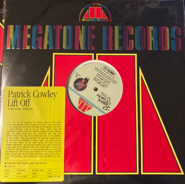 Patrick Cowley Featuring Paul Parker - Lift Off (Alan Dixon Remixes) | Unidisc (SPEC-1873)