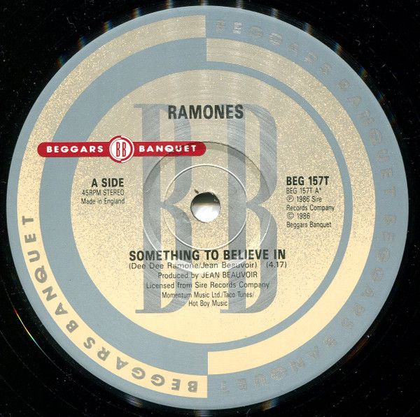 Ramones - Something To Believe In | Beggars Banquet (BEG 157T) - 3
