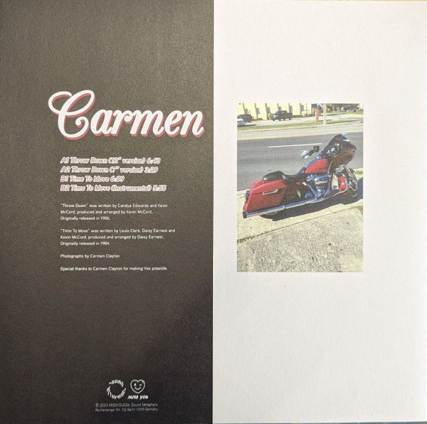 Carmen - Throw Down / Time To Move | Miss you (MISSYOU024) - 2