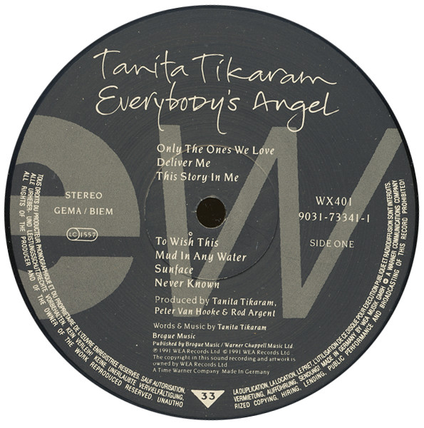 Tanita Tikaram - Everybody's Angel | EastWest (9031-73341-1) - 3