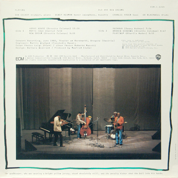 Old And New Dreams - Playing | ECM Records (ECM-1-1205) - 2