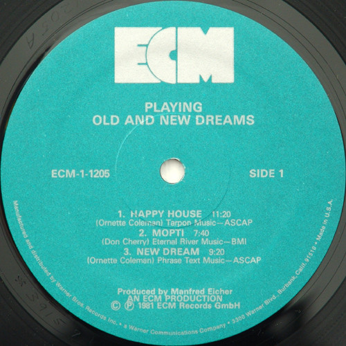 Old And New Dreams - Playing | ECM Records (ECM-1-1205) - 3