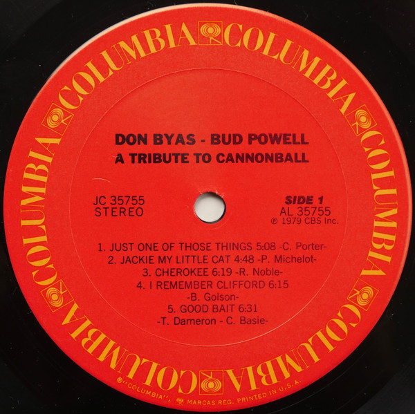 Don Byas / Bud Powell - A Tribute To Cannonball | Columbia (JC 35755) - 3