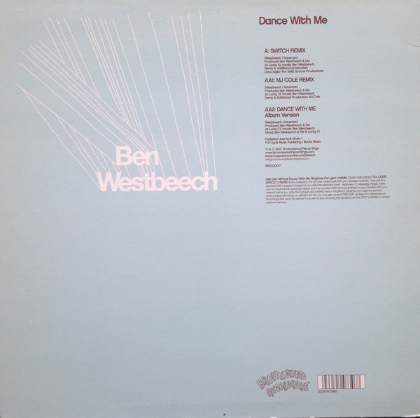 Ben Westbeech - Dance With Me (Switch / MJ Cole Remixes) | Brownswood Recordings (BWOOD017) Ben Westbeech - Dance With Me (Switch / MJ Cole Remixes) | Brownswood Recordings (BWOOD017)