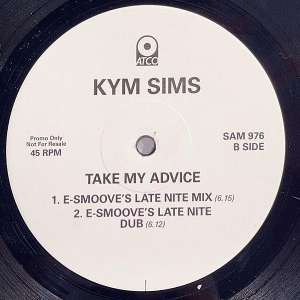 Kym Sims - Take My Advice | EastWest (SAM 976) - 3