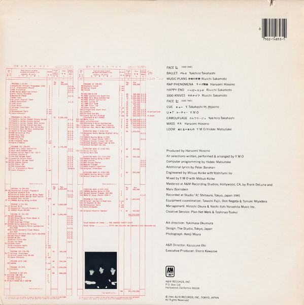 Yellow Magic Orchestra - BGM | A&M Records (SP-4853) - 2 Yellow Magic Orchestra - BGM | A&M Records (SP-4853) - 2