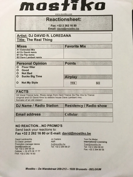 DJ David - The Real Thing | Mostiko (23 213726) - 3