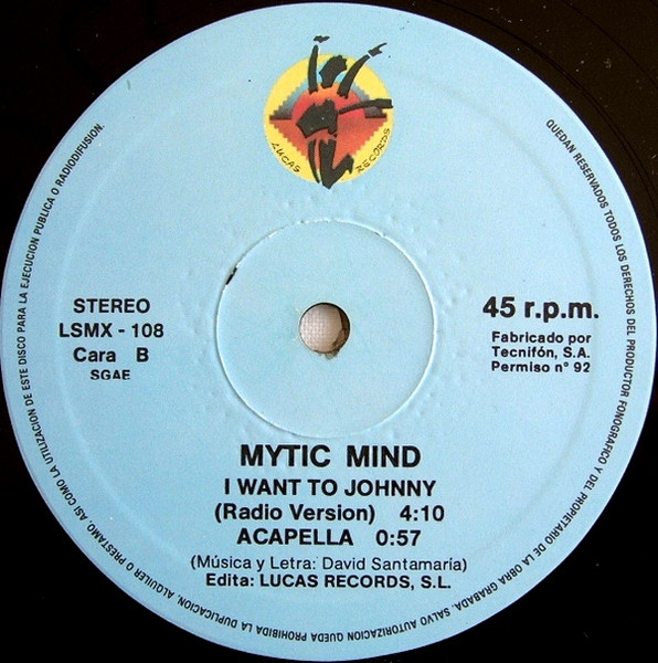 Mytic Mind - I Want To Johnny | Lucas Records (LSMX-108) - 4 Mytic Mind - I Want To Johnny | Lucas Records (LSMX-108) - 4
