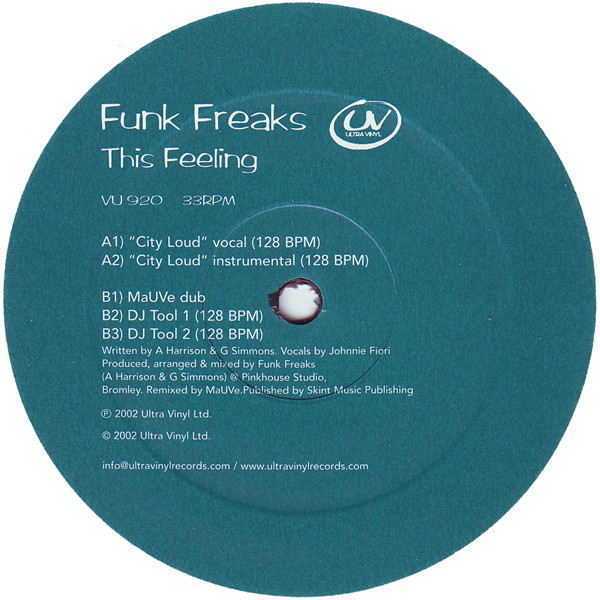 Funk Freaks - This Feeling | Ultra Vinyl (VU 920)