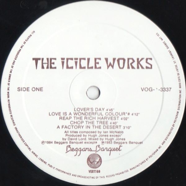 The Icicle Works - The Icicle Works | Vertigo (VOG-1-3337) - 3 The Icicle Works - The Icicle Works | Vertigo (VOG-1-3337) - 3